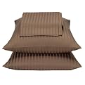 Damask Stripe Sheet Set - Cork