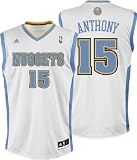 Carmelo Anthony White Adidas NBA Revolution 30 Replica Denver Nuggets Youth Jersey