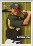 Cliff Pennington Oakland Athletics 2005 Bowman Heritage Draft Pick Variation Rookie Baseball Card