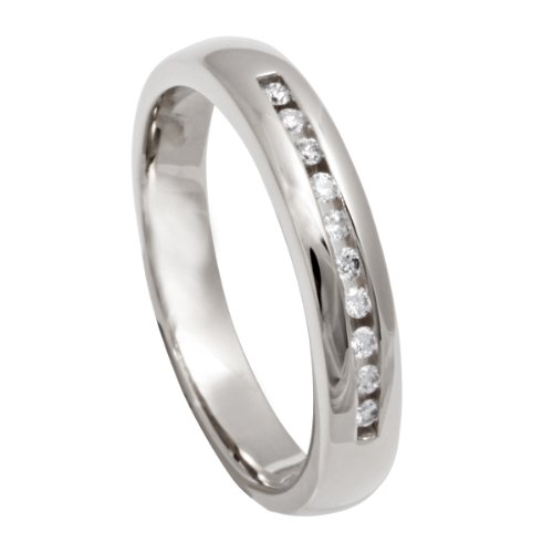 Bella Donna Damen Diamantring 333/000 Weissgold 10 Brillanten  0,12ct. W-PI 52 100131 Preisvergleich