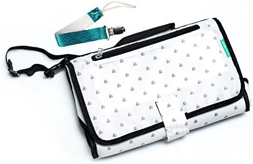 Diaper Changing Travel Kit - Bonus Pacifier Clip and Wipes Case - Little Loved Ones Best Detachable Organizer - Portable, Waterproof, Foam Padded Station