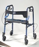 Drive Medical 10230 Cever Lite Walker with Seat and Loop Locks