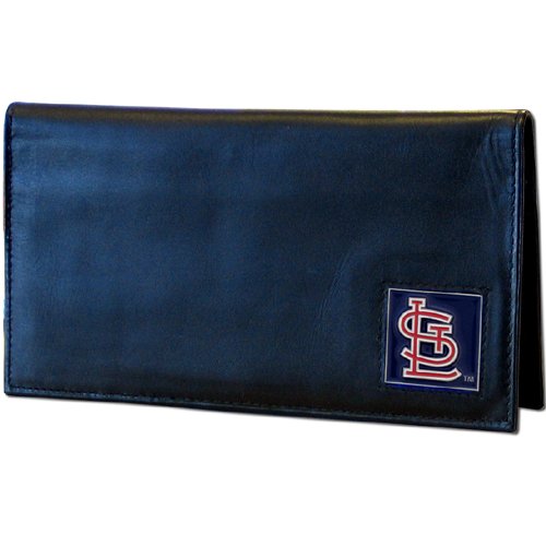 MLB Genuine Leather Checkbook Cover - St. Louis Cardinals
