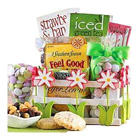 Delightful Daisy Gourmet Food Gift Basket -SMALL - A Beautiful Gift Idea for Mom!