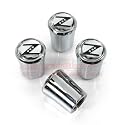 Nissan 350Z Logo Cone-shaped Chrome Tire Valve Caps