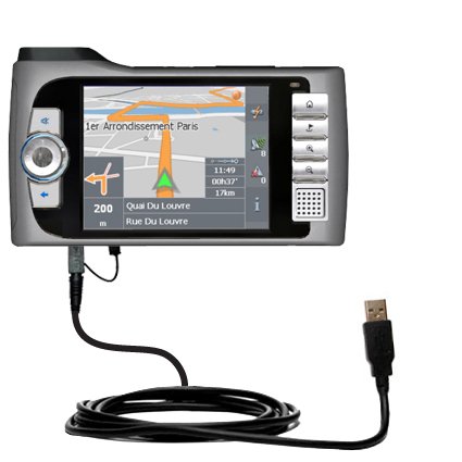 Classic Straight USB Cable for the Mio 269 Plus with Power Hot Sync and Charge capabilities - uses Gomadic TipExchange Technology
