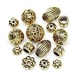 Darice B.V. Assorted Cast Spacers, Gold, 40 Pc Pkg