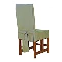 Sure Fit Cotton Duck Short Dining Room Chair Slipcover - Sage Green