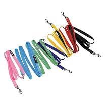 Puppia Dog Harness Lead Two Tone Red Medium 3/5" x 48" ( Up to 13lbs.)