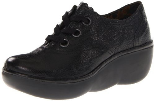 FLY London Women's Budd Wedge Fashion Sneaker,Black,38 EU/7 M US