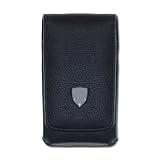 Blackberry Pearl Flip 8230 Cell Phone Pouch Case - Black Suede
