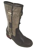 TOTO - V9841-1 - 3.4 Inches Taller Boots - Size 11.5 D US - Height Increasing Elevator Shoes (Dark Brown Boots)
