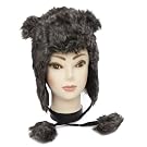 Ladies/Womens Faux Fur Peru Thermal Trapper/Ski Hat with Pom-Poms and Ears