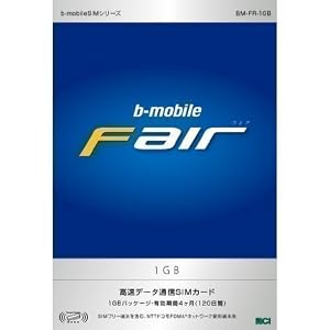 �����̿� b��Х��롦�ե��� 1GB SIM�ѥå����� 120����
