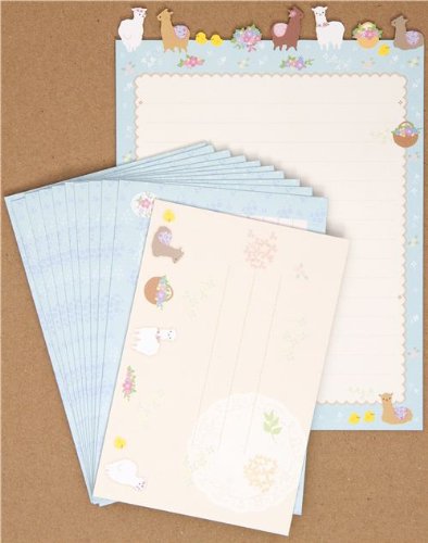 Imagen 2 de Bonito juego de cartas con una alpaca, una lama, de San-X