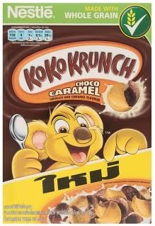 Koko Krunch Whole Grain Wheat Curls Breakfast Cereal Chocolate Flavour 330g By Thaidd