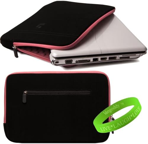 ASUS Zenbook UX31E 13" Notebook Case Electric Pink Neoprene Padded Zippered Sleeve with Bubble Wrap Style Memory Foam Inner Padding for ASUS Zenbook UX31E 13" Notebooks