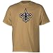New Orleans Saints Reebok Gold Premier Logo Short Sleeve T-ShirtX-Large