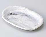 志野茶刷毛小判小皿 【美濃焼　和皿】