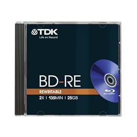 TDK BD-RE 2x 25GB Blu-ray Disc J/C (T19794)