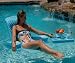 Folding Baja Swimming Pool Vinyl Foam Float Chair NEW