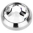 Grade 23 Solid Titanium Internally Threaded Clear Gem 4MM Dermal Dome Top