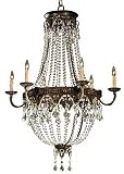LAMPS BEAUTIFUL Crystal Chandeliers, Masterpiece Six Light Chandelier by Savoy House--Excellent customer service--see our feedback.