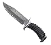 1aTTack Damast Jagdmesser Outdoormesser Freizeitmesser Einhandmesser aus 67 - Lagen Damaszehnerstahl  mit Antilopenhorn Griff Einlagen  26,0cm - limitierte Auflage