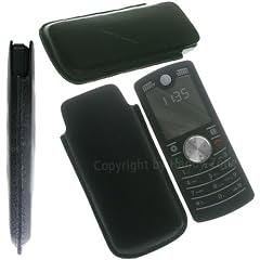 Original Phonecastle Trend Edel Etui Handytasche Motorola Motofone F3 & Handysocke in Schwarz
