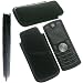 Original Phonecastle Trend Edel Etui Handytasche Motorola Motofone F3 & Handysocke in Schwarz