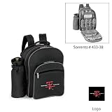 Texas Tech Red Raiders NCAA Sorrento Insulated Picnic Backpack (Black/Grey)