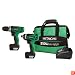 Hitachi KC10DFL 12-Volt Peak 2-Tool Li-Ion Combo Kit with Carrying Bag