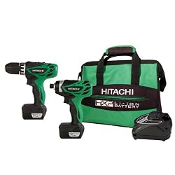 Hitachi KC10DFL 12-Volt Peak 2-Tool Li-Ion Combo Kit with Carrying Bag