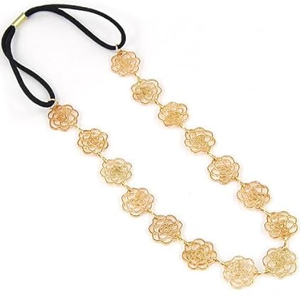 Gold Rose Headband