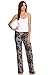 Women's Printed Palazzo Pants High WaistBand Athleisure: Over 40 Colors to Choose From