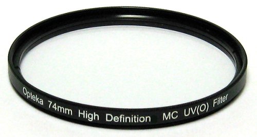 Opteka 74mm High Definition UV (0) Ultra Violet Haze Multi-Coated Glass Filter for Sony Cybershot DSC-H7, DSC-H9, DSC-H50 Digital Camera