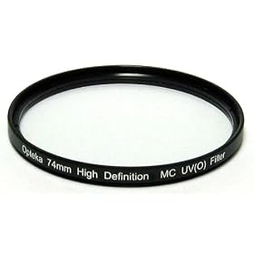 Opteka 74mm High Definition� UV (0) Ultra Violet Haze Multi-Coated Glass Filter for Sony Cybershot DSC-H7, DSC-H9, & DSC-H50 Digital Camera