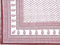 ShalinCraft Cotton Sheet for Bed Block Print