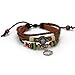 Valentine’s Day, Mothers Day, Christmas, Birthday Lucky Handmade Wrap Leather Fashion Charm Bracelet Gift