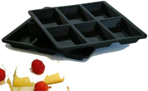 WellBake Financier Mold 6 Hole - 2 PACK. Heavy Duty Nonstick Silicone Bakeware + 10 Year Guarantee