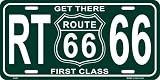 Get There 1st Class Route 66 License Plate