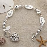 Inspirational Sterling Silver Monogram Charm Bracelet