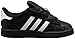 adidas Originals Superstar I Basketball Fashion Sneaker (Infant/Toddler),Black/White/Black,9 M US Toddler