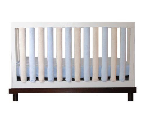 Go Mama Go Designs 38 Pack Wonder Bumpers, Blue/Cream