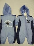 North Carolina Tar Heels Infants / Babys / Kids blue hooded Wind Suit coverall