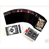 The Black Deck by Magic Makers Bicycle 808 Playing Cards with 4 Gaff for tricks instructions included