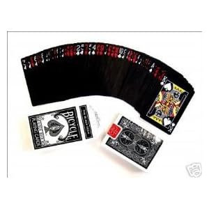 The Black Deck by Magic Makers Bicycle 808 Playing Cards with 4 Gaff for tricks instructions included