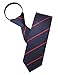 H2H Mens Casual Comfortable Zipper Stripe Patterned Fashion Neck Tie
