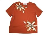 Alfred Dunner Animal Instinct Short Sleeve Floral T Shirt
