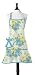 Jessie Steele Carmen Bib Apron, Blue Polka Floral